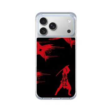 iPhone 17 Pro Max ClearX (MagSafe 兼容) 冰透藍 - Assassin's Creed - Assassin's Creed® Shadows - Naoe silhouette