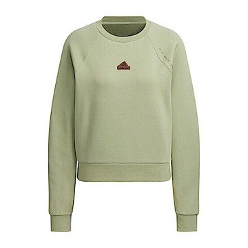 Adidas Tech Crew JJ1573 女 長袖上衣 休閒長袖 舒適 穿搭 綠