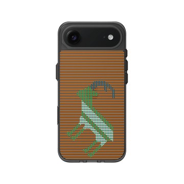 iPhone Air Clear (相機按鈕) 酷墨灰 - The Wildlife Collection 動物野境系列 - 鄂氏牛羚 - 線條版