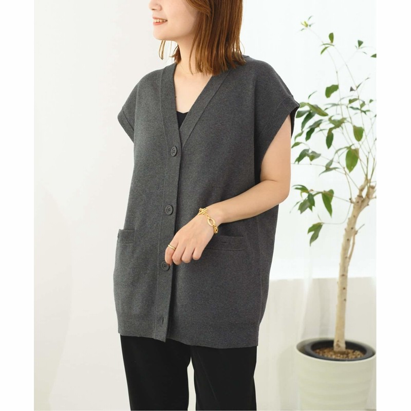 Journal Standard フロントボタンニットベスト レディース グレー 通販 Lineポイント最大get Lineショッピング