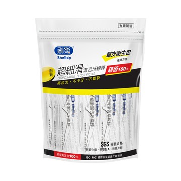 刷樂超細滑潔舌牙線棒衛生包100支入