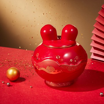 |現貨|2023兔年-金濤滾滾 兔年聚寶盆 | 新年兔兔置物盒