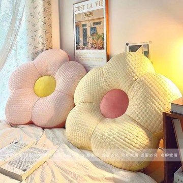 抱枕 靠枕 花朵抱枕床上靠枕床頭軟包大靠背墊躺床上靠墊沙發宿舍護腰枕頭S0104快速出貨
