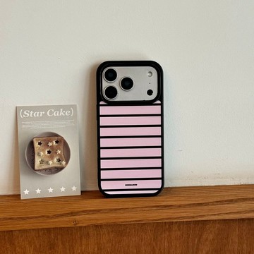 韓系ins風粉色星星防摔手機殼 iphone17手機殼 16 15保護殼 簡約設計