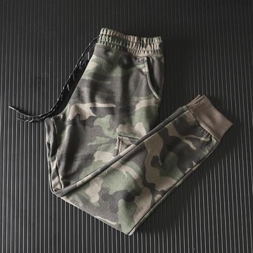 炫彩控入！透氣親膚！外貿男裝炫彩工裝口袋束腳褲毛圈運動休閑褲