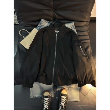 衝鋒飛行夾克 M-3XL 潮牌接頭廓形百搭衝鋒衣休閒外套