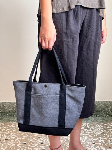 托特包・M・水洗深灰