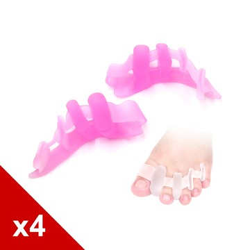 糊塗鞋匠 優質鞋材 J38 柔軟四孔五指分離器 4雙