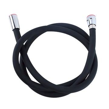 bebehome 加厚防爆矽膠蓮蓬頭軟管 四分通用  1.5m  黑色