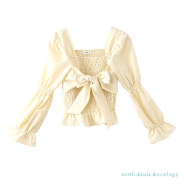 earth music  打攬綁蝴蝶結上衣