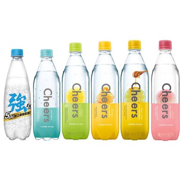 【蝦皮直營】泰山 Cheers氣泡水系列 強氣泡/原味/蜂蜜/檸檬/水蜜桃 590mlx24入/箱 多款可選