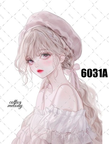original sticker no.6031A 人物貼紙 原創貼紙 人物貼紙 女孩貼紙 原創人物貼紙