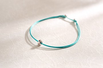 \| Charlene 瑩絲手繩 |/ - 純銀。純銀鍍金。手環。