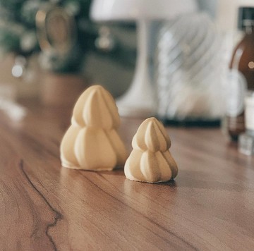 La Don - 螺旋奶油小樹 -小款 手作石膏 擴香石 居家擺飾