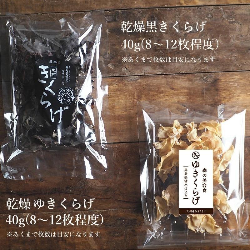 きくらげ (黒きくらげ or ゆきくらげ) 40g 国産 乾燥 干し 木耳