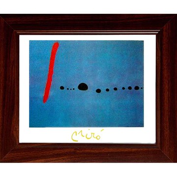 [開運陶源] Miro米羅的橫幅抽象畫禮物~ 【招財1兆】藍色二號