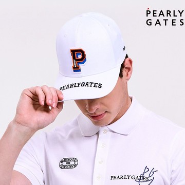 【ṔEARLY GATES】白色輕量偷氣快乾材質男女款高爾夫球帽 JLV07201