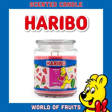 【HARIBO CANDLE 哈瑞寶】促銷！小熊軟糖香氛蠟燭  西瓜家族(510g)