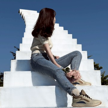 【JONIRO】台灣製造 Buzzer 奶茶棕 復古籃球鞋 女鞋 穿搭 大地色 奶油棕 摩卡色