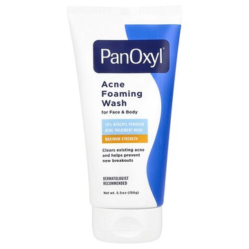 PanOxyl, 痘痘泡沫潔面乳，適用於面部和身體，特強型，5.5 盎司（156 克）
