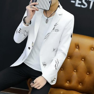 新款西服韓版休閑小西裝青年男上衣修身潮流春秋帥氣男士外套西服