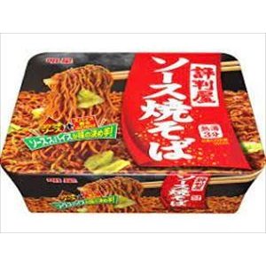 送料無料 明星食品 評判屋 重ねだしソース焼そば 112g×12個