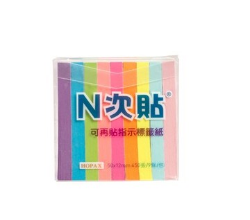 N次貼-61404-指示標籤紙 450張/9條 9色【APP滿額下單10%點數(單一帳號最高5000點)】1/31止