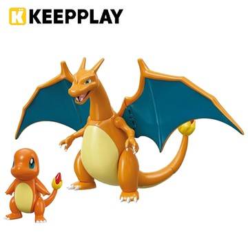 【正版授權】KEEPPLAY 積木公仔 寶可夢 組裝系列 小火龍&噴火龍 益智玩具 玩具 神奇寶貝 啟蒙積木 Qman - 317874