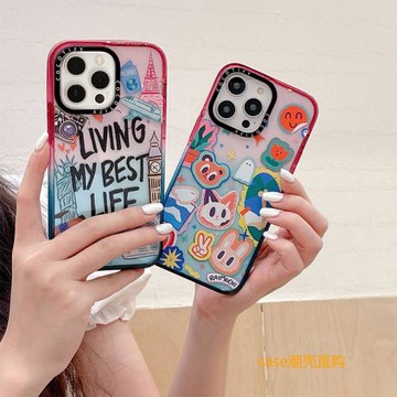 CASY田曦薇同款玩得開心兔子MagSafe適用蘋果iPhone17promax手機殼16網紅15防摔14plus磁吸13保護套12高級感