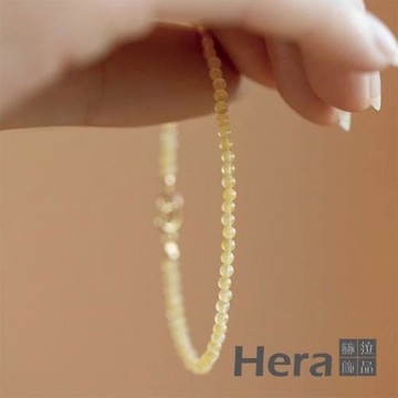 【HERA 赫拉】3mm極細黃玉手鍊 H111040710