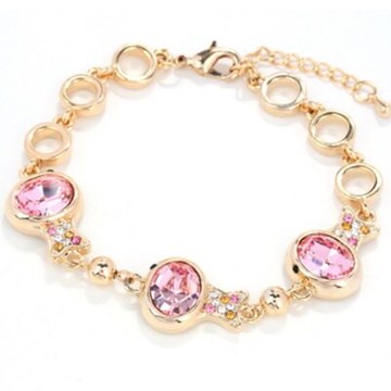 現貨+預購 玫瑰金手鍊水晶純銀手環-閃耀大方流行吸晴女飾品七夕情人節生日聖誕節交換禮物10色73ak146【獨家進口】【米蘭精品】