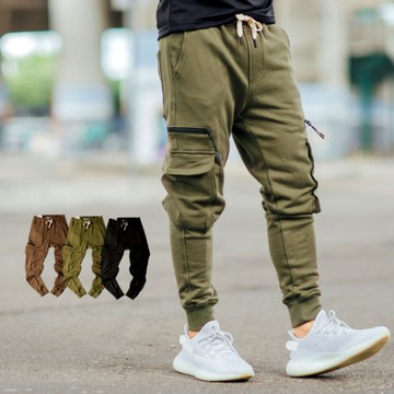 【NB0926J】韓國製BK高磅棉多口袋工裝褲縮口褲 棉褲(LE-HB102)