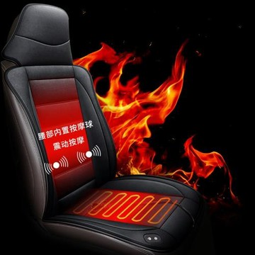 新款汽車加熱坐墊鉆石絨電加熱墊保暖加熱按摩座墊 24v貨車專用