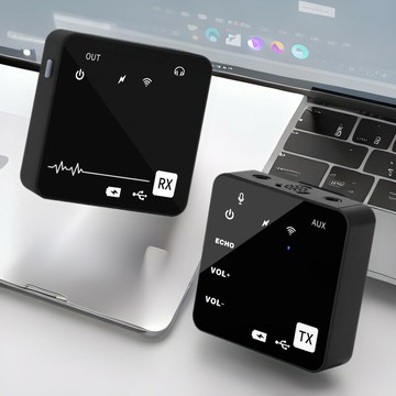 一拖二無線領夾麥克風手機采訪聲卡直播錄音降噪領夾式話筒新款【宜家良品百貨】