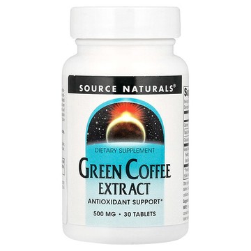 Source Naturals, 生咖啡提取物，30 片（每片 500 毫克）
