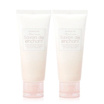 【短效品】SAVON & CO. 橙色牡丹潤澤療癒護手霜(50g)X2入