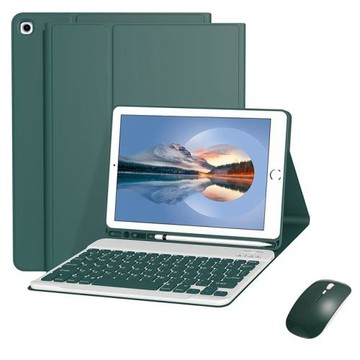適用iPad10.2寸鍵盤保護殼Pro110.9.7可拆卸藍牙鍵盤筆槽磁吸皮套