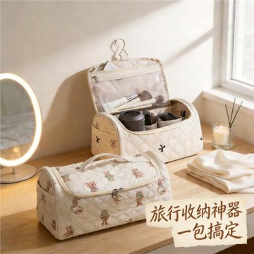 亞馬遜現代簡約分層收納包化妝品旅行收納袋戶外運動便攜收納神器