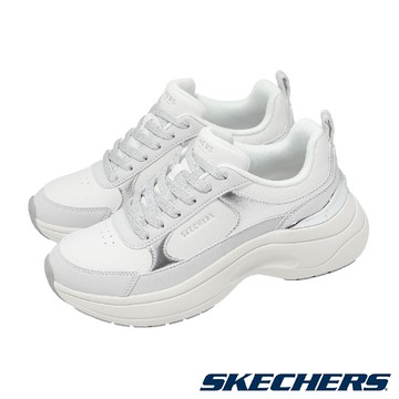 休閒鞋 Hazel 2 女鞋 白 銀 厚底 皮革 緩震 健走鞋 177447WHT