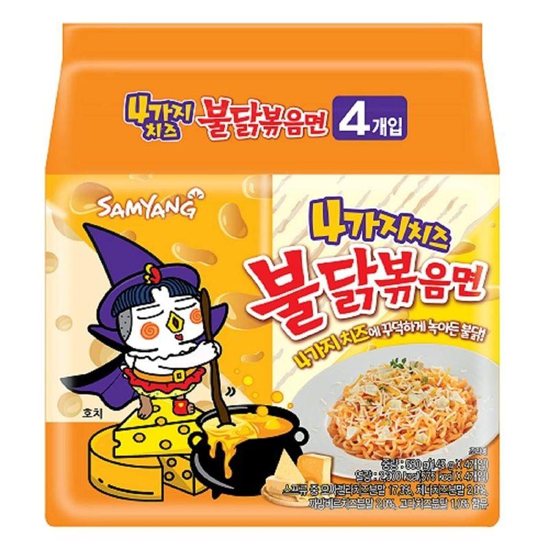 三養 4種のチーズ ブルダック炒め麺 145 g x 個 韓国 4種のチーズ味 並行輸入品