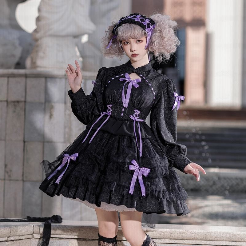 LO60 オリジナル jsk ロリータ ゴスロリ ドレス 女装 服 【☆安心の