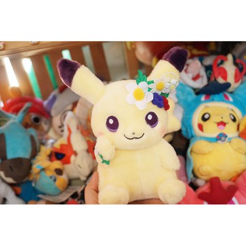 特惠🚀🚀✨ 日本原單 口袋中心限定皮卡丘伊布中號復活節 二代毛絨Easter Garden Party