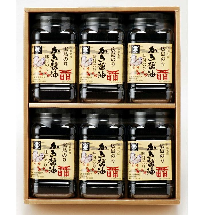 かき醤油味付のり 6本セット 包装付　 Oyster　Soy sauce　Seaweed