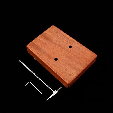 Vaguelly Mini Piano Music Decor Kalimba Thumb Piano 17 Keys Finger Piano Portable Wooden Mbira Finger Piano with Hammer Portable Musical Instrument fo