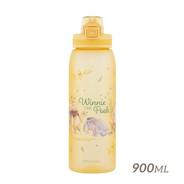 【HOUSUXI】迪士尼小熊維尼系列-Tritan彈蓋水瓶900ml(A1)＜售價已折＞