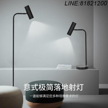 立燈 落地燈 公司貨 免運/開發票 北歐現代簡約客廳落地射燈臥室氛圍燈創意輕奢書房擺件立式臺燈