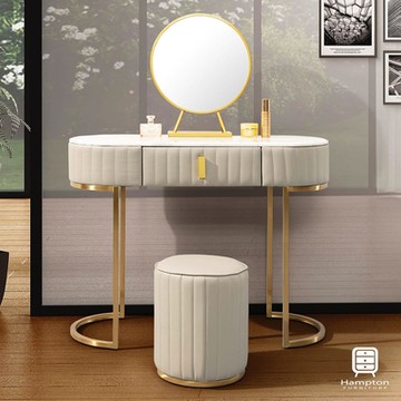 Hampton 漢汀堡 伊莎貝爾3.3尺石面鏡台-含椅