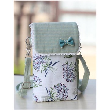 2025新款手機包女夏韓版花朵小清新迷你布藝小包包放零錢包斜挎袋