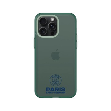 iPhone 15 Pro Max Clear 憂墨綠 - PSG - PSG Logo Blue
