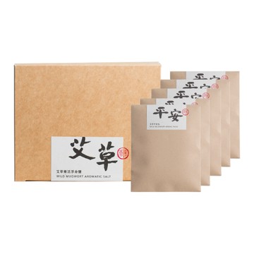 【阿原YUAN】樂活淨身鹽5包/盒+艾草平安包-15gx5